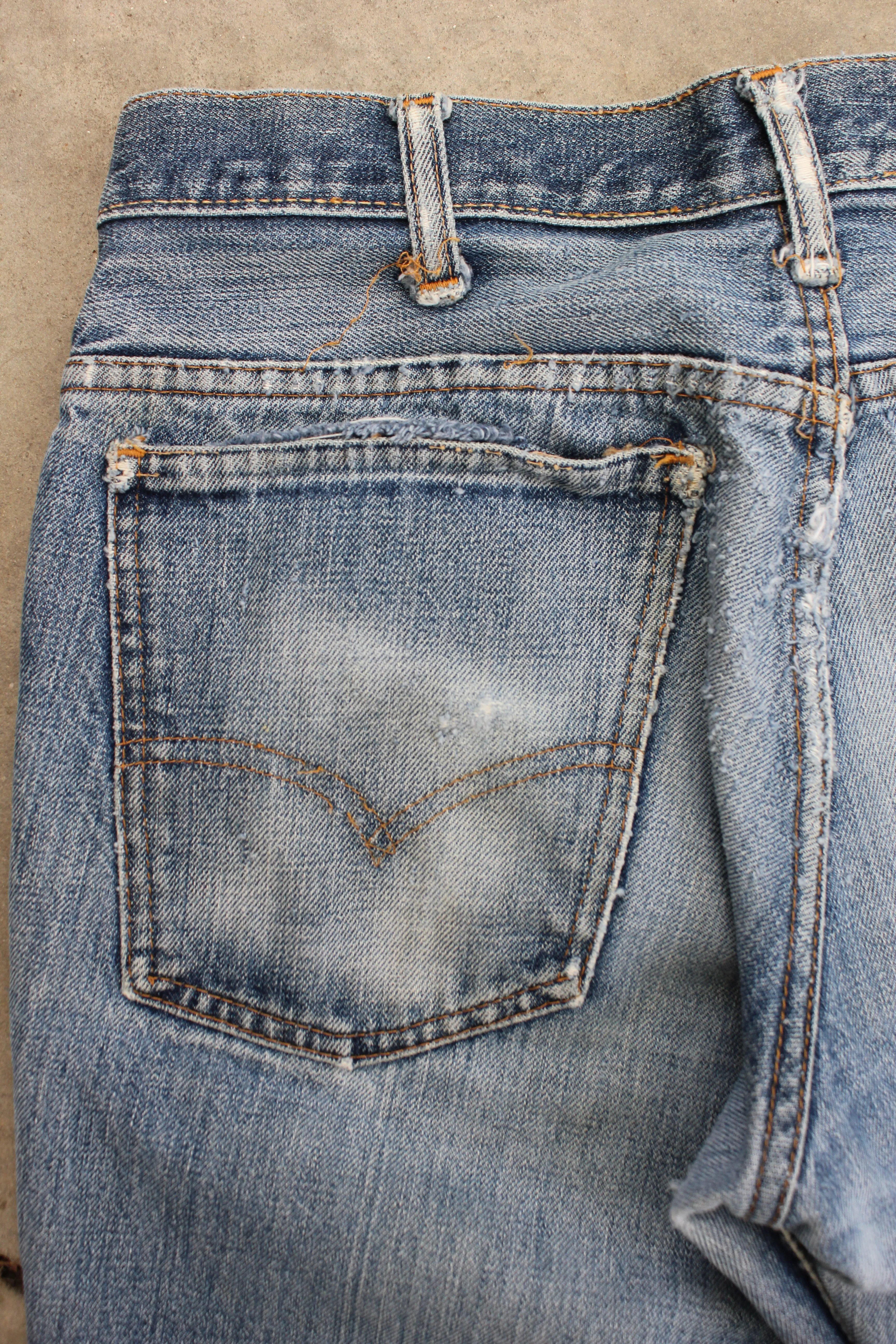 Vintage 1960/1970s Big E" Levi's Denim 646 Bellbottom Jeans