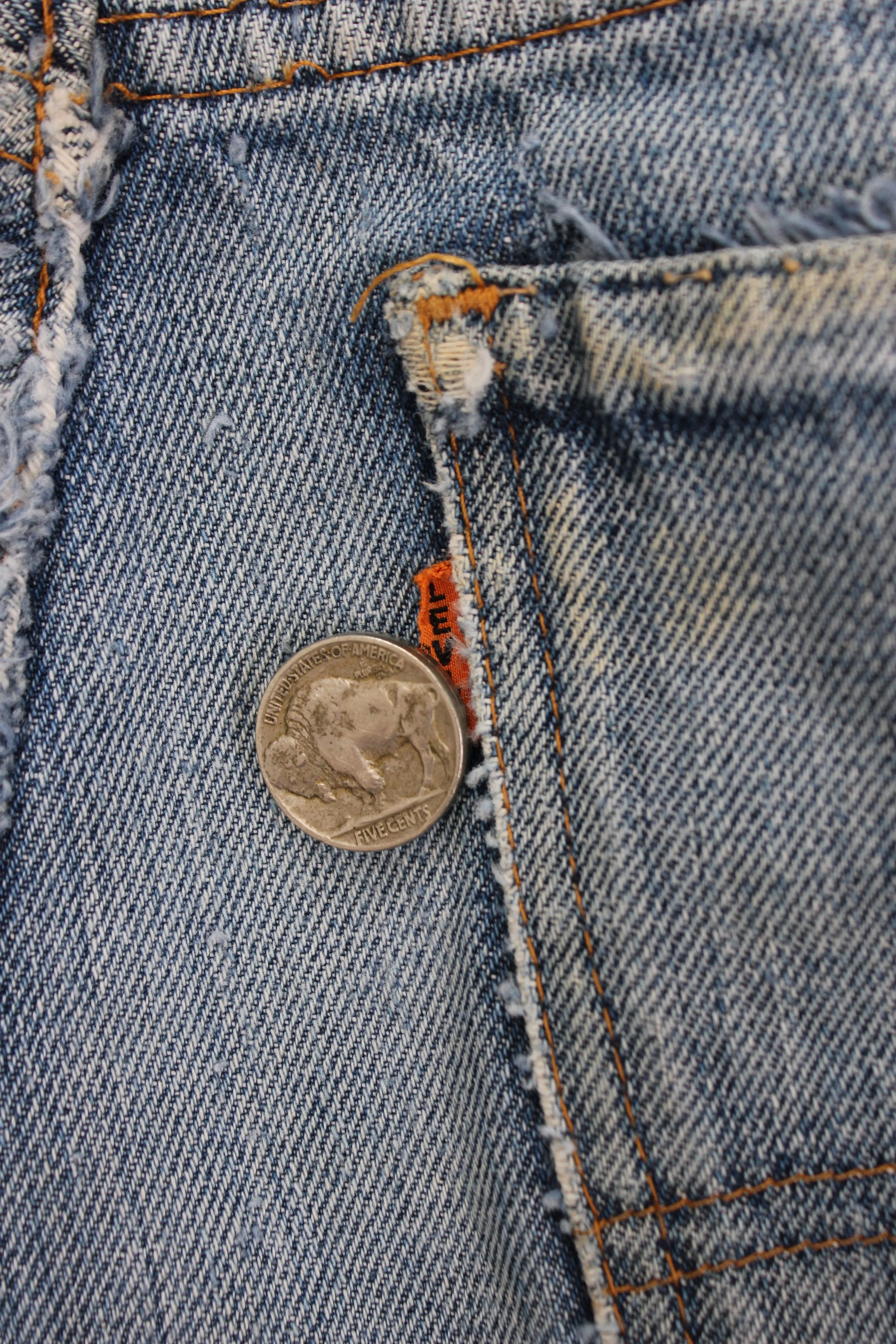 Vintage 1960/1970s Big E" Levi's Denim 646 Bellbottom Jeans