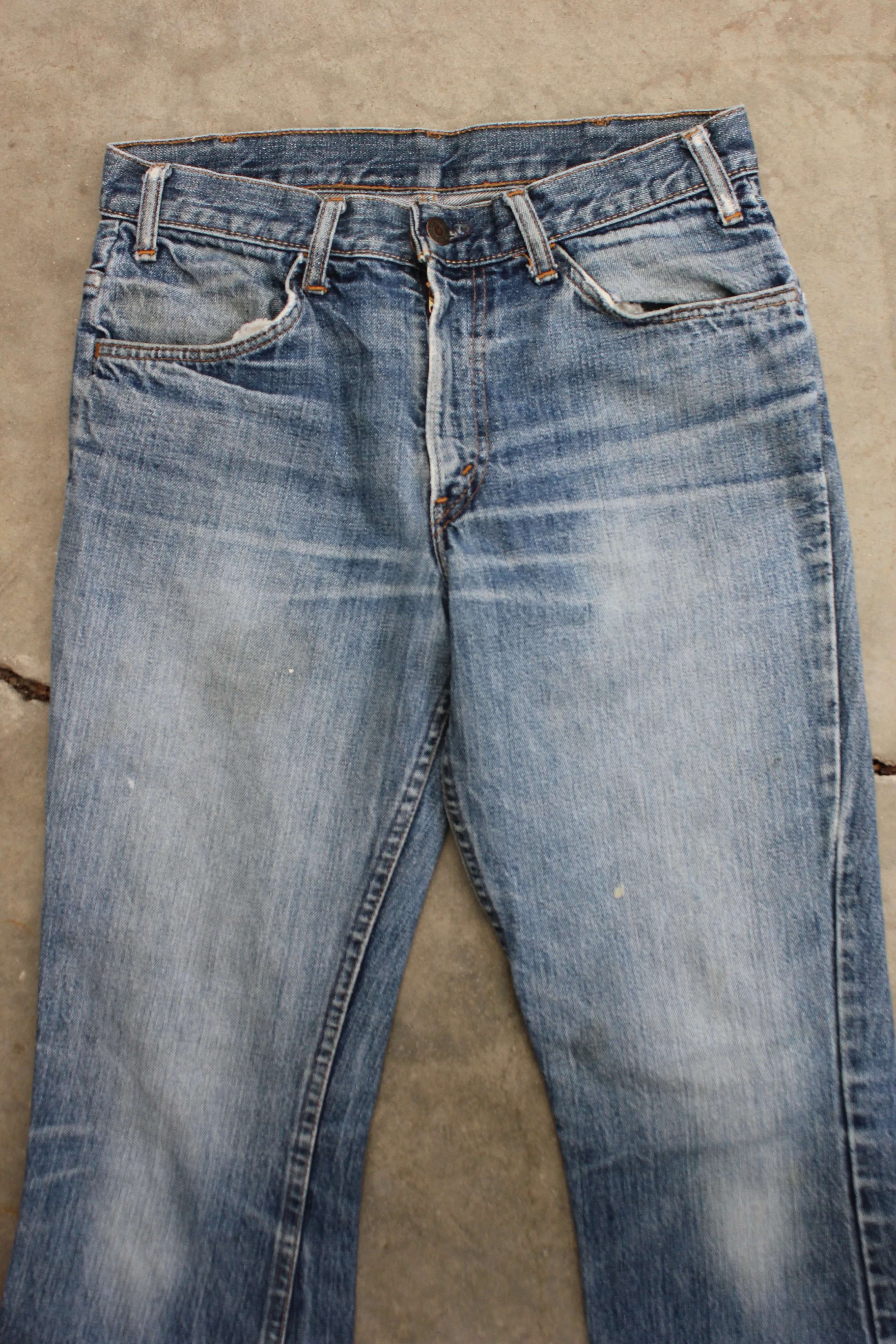 Vintage 1960/1970s Big E" Levi's Denim 646 Bellbottom Jeans