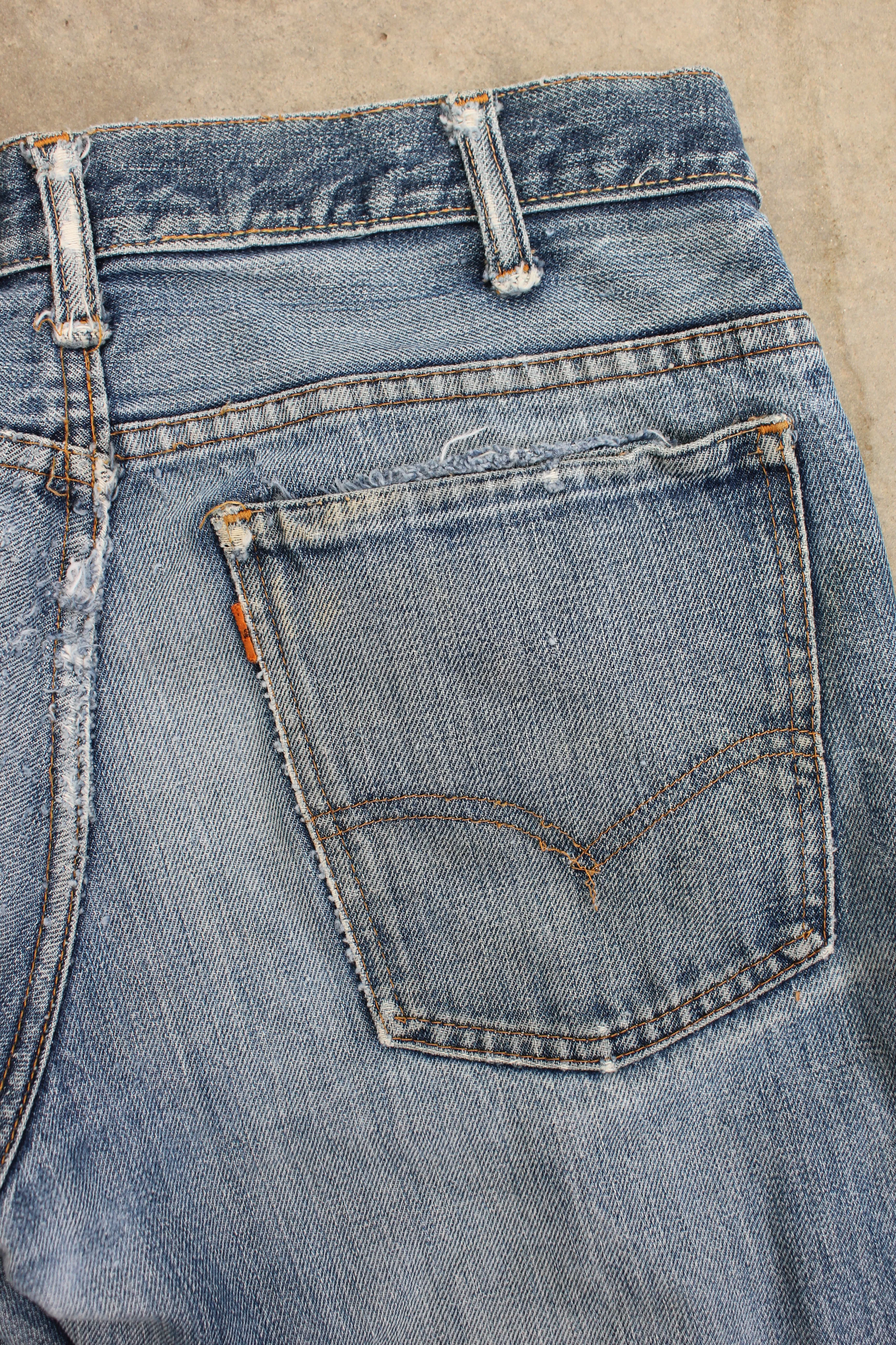 Vintage 1960/1970s Big E" Levi's Denim 646 Bellbottom Jeans